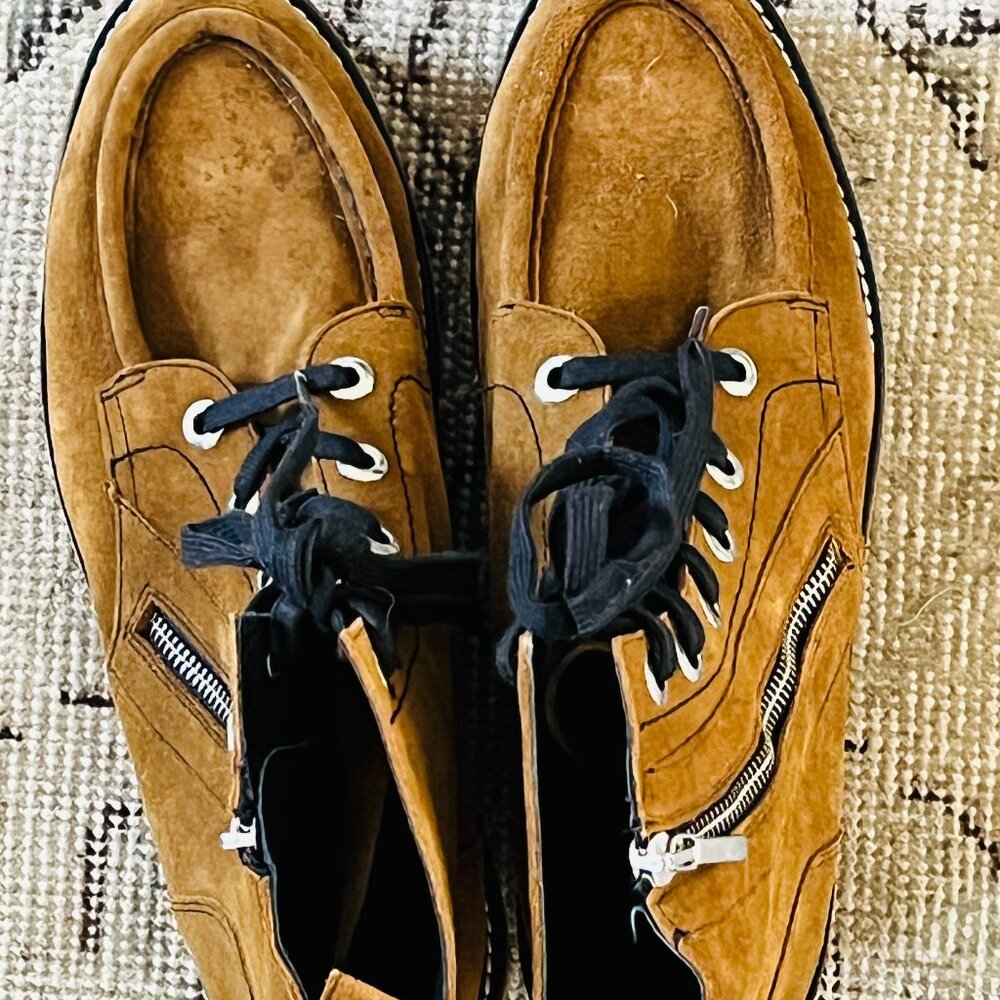 Free People Maverick Brown Suede Platform Boots 40